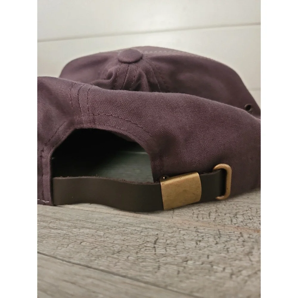 Steamboat Brown Camo Leather Patch Baseball Hat Strapback Adjustable Cap